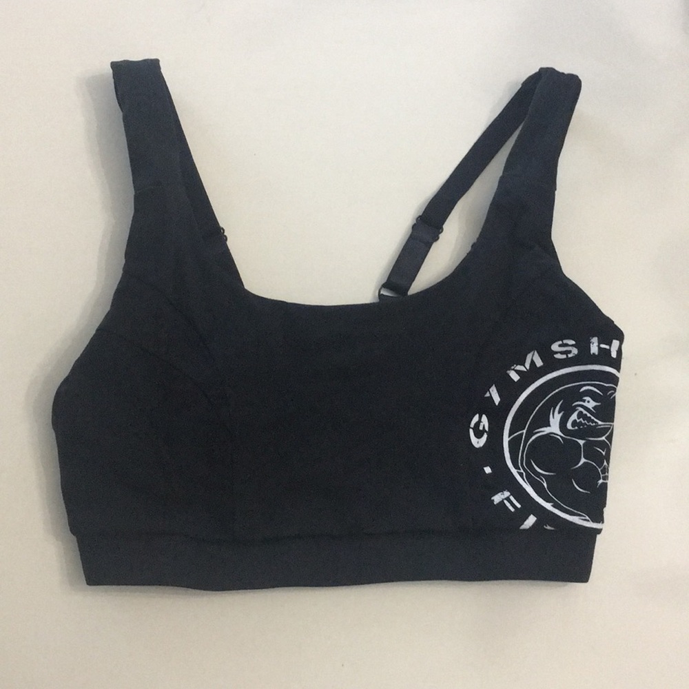 Black gymshark bra